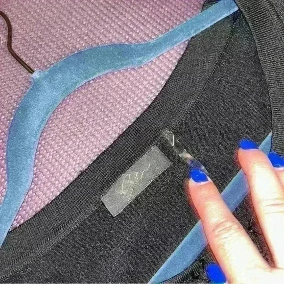 Women’s Giuseppe Zanotti cardigan occasion party sweater with 3d flowers black - Picture 4 of 4